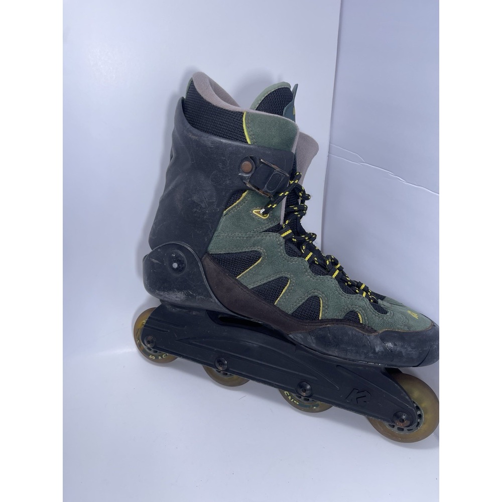 ASCENT K2 Soft‎ boot Mens Size 11 Black /Green Inline Skates